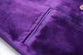 Purple Velvet Blazer Dress