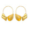 Golden Shell Bangle Hoops