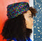 Rainbow Sequin Turban with Removable Bow