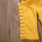 Yellow Ruffle Strap Jumpsuit