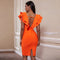 Burnt Orange Bandage Dress