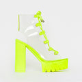 Neon Green PVC Jelly Sandals