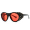 Steam Punk Oval Windproof Vintage Glasses