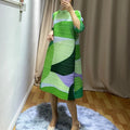 Geometric Slinky Dress