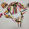 Multi Pattern Long Sleeve Bikini
