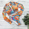 Multi Pattern Long Sleeve Bikini