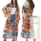 Printed Half Sleeve Summer Beach Kimono Cardigan