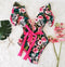 Floral Ruffle One Piece Swimsuit