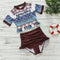 Multi Pattern Long Sleeve Bikini