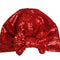 Rainbow Sequin Turban with Removable Bow