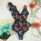 Deep V One Piece Swimsuit