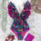 Deep V One Piece Swimsuit