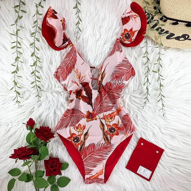 Push Up One Piece Swimsuit – Eclectic Vibist