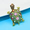 Rhinestone Turtle Brooche