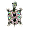 Rhinestone Turtle Brooche