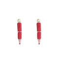 Red Pencil Dangle Earrings