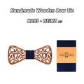 Handmade Floral Wooden Bow Tie