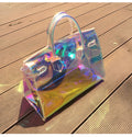 Transparent Hologram Laser Messenger Bag