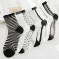 Mutli Pattern Transparent Socks