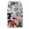 Sketched Mickey Pencil Skirt